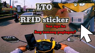 LTO RFID STICKER for MOTORCYCLE INSTALLATION [upl. by Radloff]