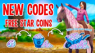 FOUR NEW STAR COIN CODES 110 FREE STAR COINS IN STAR STABLE [upl. by Llerrud]