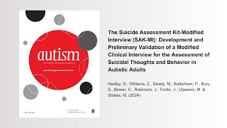 The Suicide Assessment KitModified Interview SAKMI Hedley et al 2024 [upl. by Netty963]