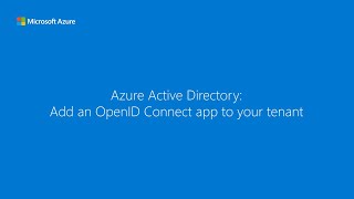 Add an OpenID Connect app to your tenant from the application gallery  Microsoft Entra ID [upl. by Ottie]