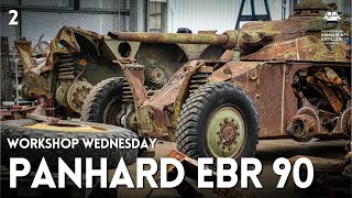 WORKSHOP WEDNESDAY Starting the Panhard EBR 90 Armoured Recon Vehicle RESTORATION PROJECT [upl. by Sidras]