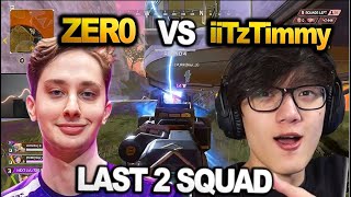 iiTzTimmy vs Zer0 Last 2 Squads in algs scrims [upl. by Cohby]