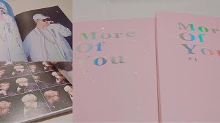 kpop unboxing 01  bts jimin fansite photobook flip through more of you by scene stealer [upl. by Faunie81]