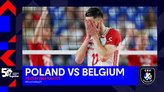 Poland vs Belgium I Match Highlights 18 Finals I CEV EuroVolley 2023 Men [upl. by Steward]