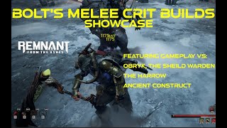 Remnant from the Ashes Build guide  Melee crit builds vs Apocalypse bosses [upl. by Noirrad164]