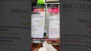 Best micellar Water for Oily skin makeup remover  Bioderma micellar Water skin cleaning ✨ [upl. by Maise295]