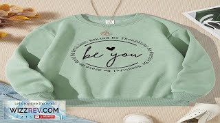 SHEIN Tween Girl Heart amp Slogan Graphic Thermal Lined Sweatshirt SHEIN Review [upl. by Arvin]