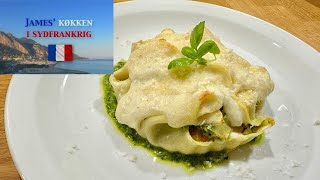 Lasagne med pesto  en skøn quotgrønquot ret [upl. by Rori484]