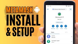 How to Install Metamask on Android  Metamask Setup amp Account Creation [upl. by Dnalloh203]