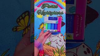 Pastel highlighters 🖍stationery2024 part5 jd song art musicart stationary musicdrawing [upl. by Cardwell]