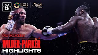 STUNNER  Deontay Wilder vs Joseph Parker Fight Highlights [upl. by Nerradal]