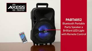 AXESS  HOW TO USE PABT6052 LED Party Speaker [upl. by Teeter263]