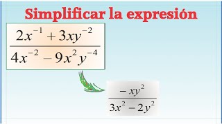 Simplificación de una expresión racional fracción compleja ejercicio paso a paso [upl. by Norreg309]