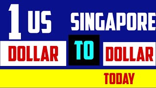 1 Us Dollar to Singapore Dollar Today [upl. by Gussman]