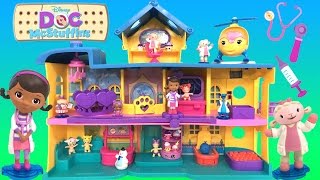 Doc McStuffins Toy Hospital Playset Giant Doctors Check Up Center Toy Video Review [upl. by Lerrehs]