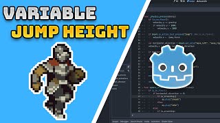 2D Platformer Variable Jump Height Godot 4 [upl. by Yliram432]