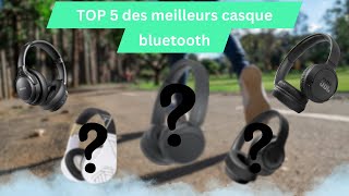 TOP 5 DES MEILLEURS CASQUE BLUETOOTH [upl. by Artaed]