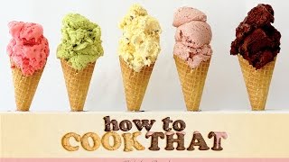 Ice Cream Recipes HOW TO COOK THAT Ann Reardon starburst chocolate [upl. by Nadaba]