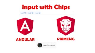 PrimeNG Chips Component inside the Input  Angular [upl. by Ennayk]