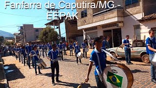 Bateria do desfile cívico 7 de setembro de Caputira  MG [upl. by Anaibaf589]