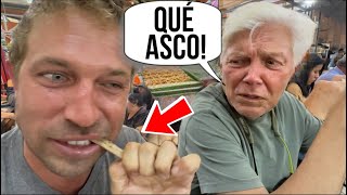 Mi PAPA GRINGO REACCIONA a COMIDA CALLEJERA en MÉXICO por PRIMERA VEZ🇲🇽😳 [upl. by Home]