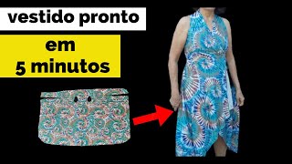 O vestido mais facil de fazer só precisa de uma tesoura [upl. by Irbua783]