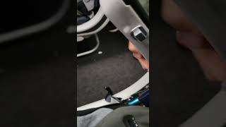 How to lift up the arm rest on the aisle seat on United Airlines [upl. by Leuqram528]