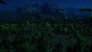 Jurassic World Evolution 2 Ambience  A Night In The Land Of Giants 1 Hour [upl. by Thirza]