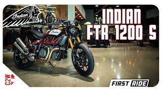 2019 Indian FTR 1200 S  First Ride [upl. by Mariquilla]