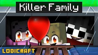 Having a KILLER FAMILY in Minecraft [upl. by Nohtanoj]