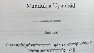 MANDUKJA UPANISAD HANGOSKÖNYV MANDUKJAUPANISAD UPANISADGYŰJTEMÉNY [upl. by Dick]