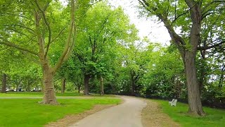 Walking in the northernmost section of Kearny Riverbank Park in Kearny NJ [upl. by Leuqer]