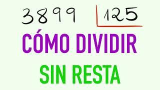 Divisiones de tres cifras sin resta 3899 entre 125 [upl. by Annaej]