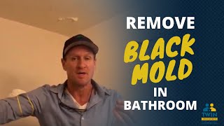 How To Remove Black Mold From Your Bathroom Ceiling [upl. by Anirac]