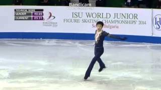 Boyang JIN  2014 World Junior Championships  SP [upl. by Norved]