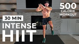 30 Min Intense HIIT Workout For Fat Burn amp Cardio No Equipment No Repeats [upl. by Trotter]