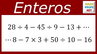 OPERACIONES CON ENTEROS SIN SIGNOS DE AGRUPACIÓN  Ejercicio 1 [upl. by Riley]