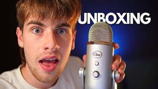 ASMR Unboxing The BLUE YETI  Best MIC For ASMR [upl. by Nylrahs]