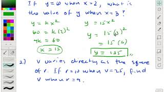 DSV2 Direct Square Variation Sample Problems Part 1 [upl. by Pavkovic]