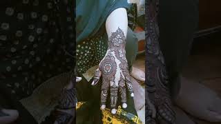 stylish mehndi design arosa Mehandi diesing online booking my WhatsApp number  handmehndi [upl. by Marlea]