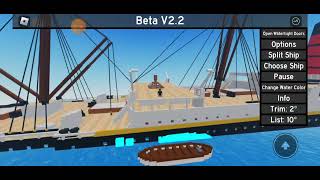 Water Physics Carpathia Sinking Roblox Game With Music By Captain Johnny [upl. by Yajiv]