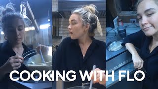 Florence Pugh  Cooking With Flo ice cream [upl. by Enilekcaj]