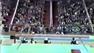 1981 World Championships gymnastics Tracee Talavera beam [upl. by Aihcropal]