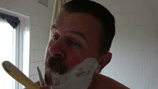 MK32 CV Heljestrand Straight Razor Shave Test Wet Shaving Mysore Sandalwood Shaving Soap BIFL [upl. by Klecka155]