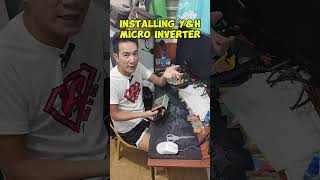 Installing YampH Micro Inverter ‼️ [upl. by Dlonyar]