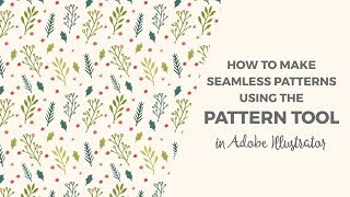 How to make seamless patterns using the pattern tool in Illustrator [upl. by Edna]