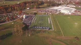 Middlebury  2020  Aerial  Middlebury College Football During Homecoming [upl. by Lucille]