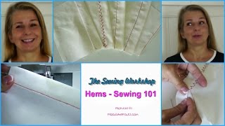 How to sew Hems  Sewing Tutorial  Beginner Sewing  Hemming 5 Ways  Frocks amp Frolics [upl. by Adnilemre]