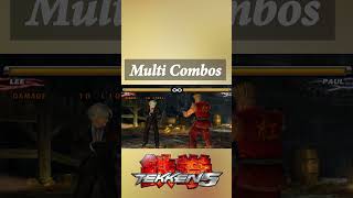 Tekken 50 Multi Combos shorts fightinggames tekken [upl. by Cairns584]