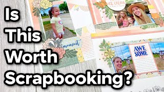 Scrapbooking Everyday Life  3 Layouts With 1 Paper Pack [upl. by Major763]